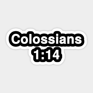 Colossians 1:14  Typography Sticker